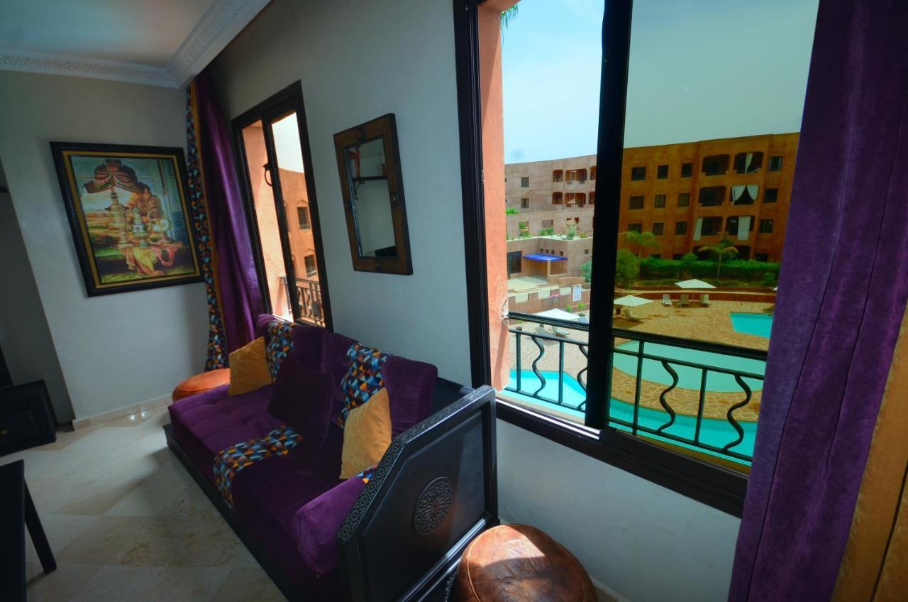 Apartamento Appart Vue Piscine Et Montagne Marrakech Marrakesh Exterior foto